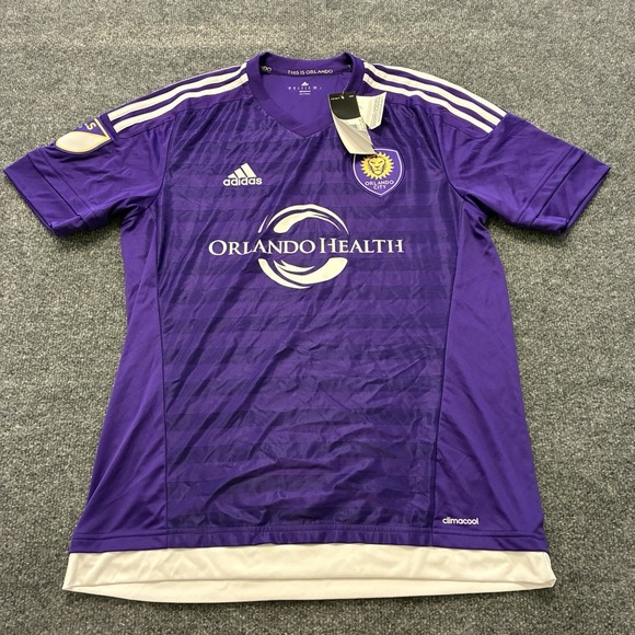 adidas Other - Orlando City Adidas Climacool Soccer Futbol Jersey Mens Medium Embroidered